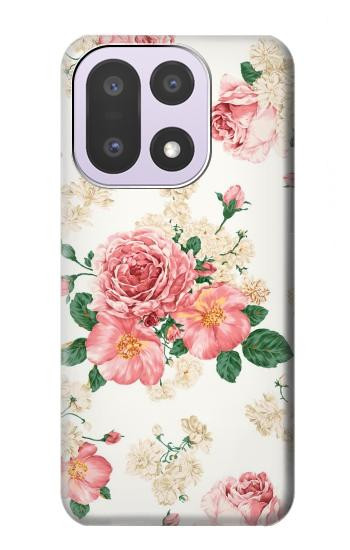 S1859 Motif Rose Etui Coque Housse pour OnePlus 15