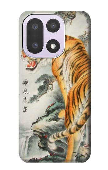 S1934 Peinture Tigre chinois Etui Coque Housse pour OnePlus 15