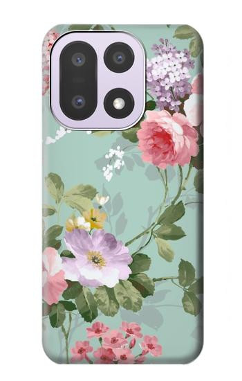 S2178 Peinture Fleur Art Floral Etui Coque Housse pour OnePlus 15