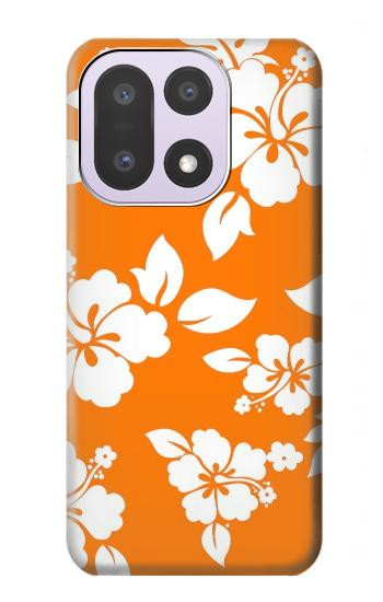 S2245 Hawai Hibiscus Motif orange Etui Coque Housse pour OnePlus 15