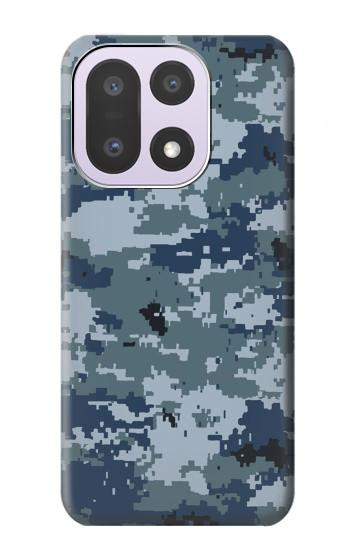 S2346 Marine Camo camouflage graphique Etui Coque Housse pour OnePlus 15