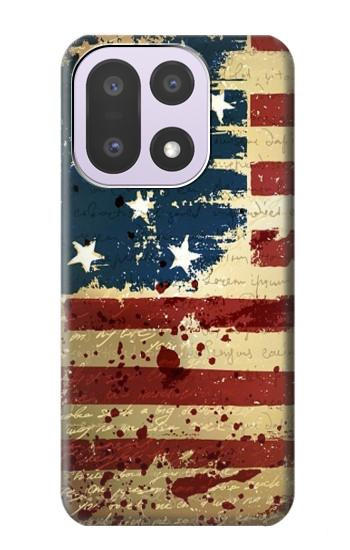 S2349 Old American Drapeau Etui Coque Housse pour OnePlus 15