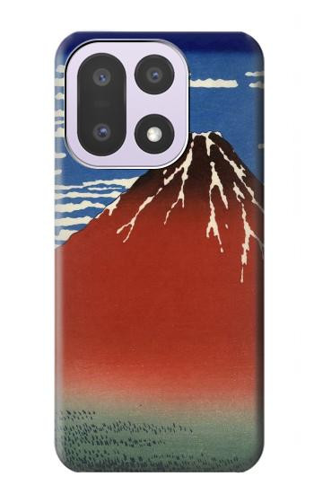 S2390 Katsushika Hokusai Fuji Rouge Etui Coque Housse pour OnePlus 15