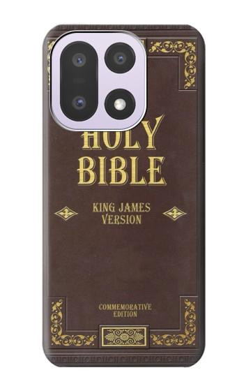 S2889 Holy Bible King James Version Couverture Etui Coque Housse pour OnePlus 15