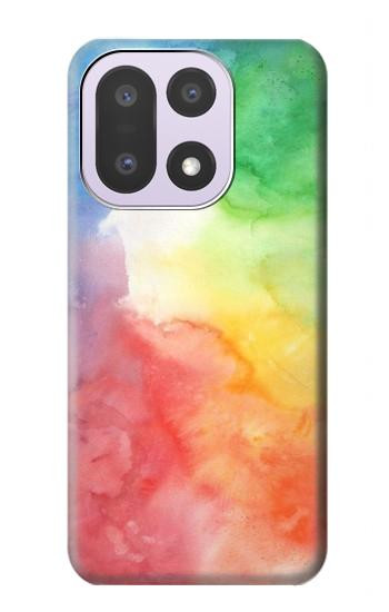 S2945 Aquarelle colorée Etui Coque Housse pour OnePlus 15