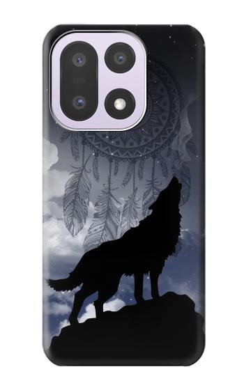 S3011 Dream Catcher Loup Hurlant Etui Coque Housse pour OnePlus 15