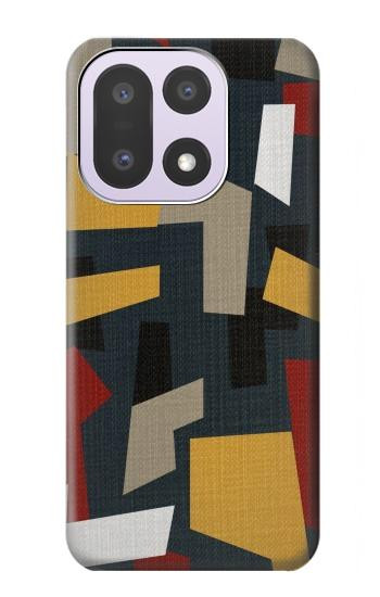 S3386 Résumé Tissu Texture Etui Coque Housse pour OnePlus 15