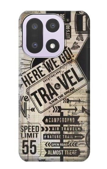 S3441 Voyage millésimé Etui Coque Housse pour OnePlus 15