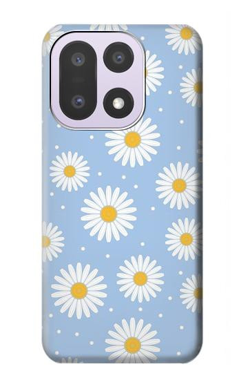 S3681 Motif de fleurs de marguerite Etui Coque Housse pour OnePlus 15