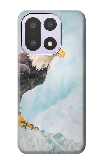 S3843 Pygargue à tête blanche sur glace Etui Coque Housse pour OnePlus 15