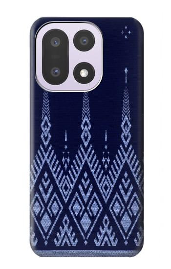 S3950 Motif textile thaïlandais bleu Etui Coque Housse pour OnePlus 15