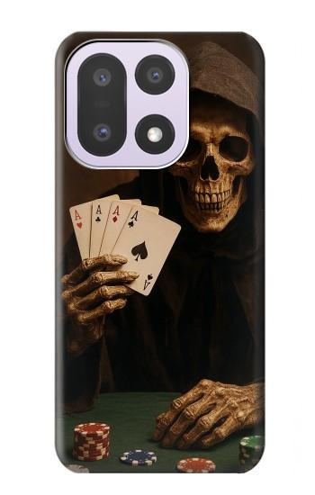 S3994 Gagner au poker avec la Faucheuse Etui Coque Housse pour OnePlus 15