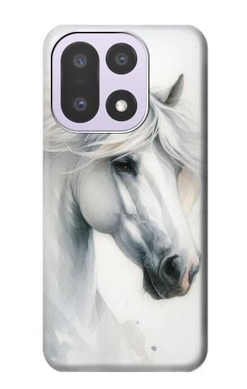 S4025 Peinture de cheval blanc Etui Coque Housse pour OnePlus 15