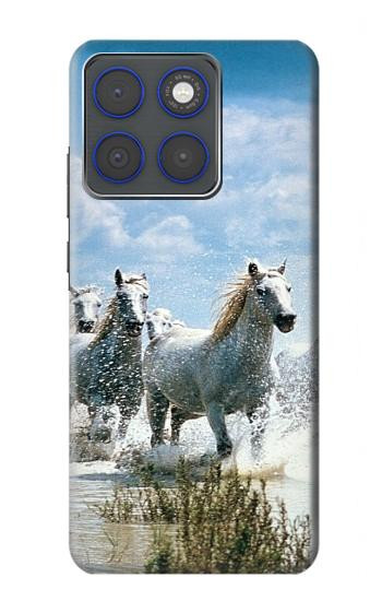 S0250 Cheval Blanc Etui Coque Housse pour Motorola Edge 70