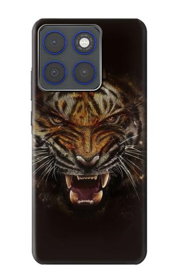 S0575 Tigre Visage Etui Coque Housse pour Motorola Edge 70