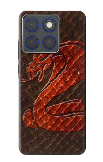 S0663 Cobra Serpent Peau Etui Coque Housse pour Motorola Edge 70