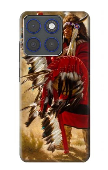S0817 indien rouge Etui Coque Housse pour Motorola Edge 70