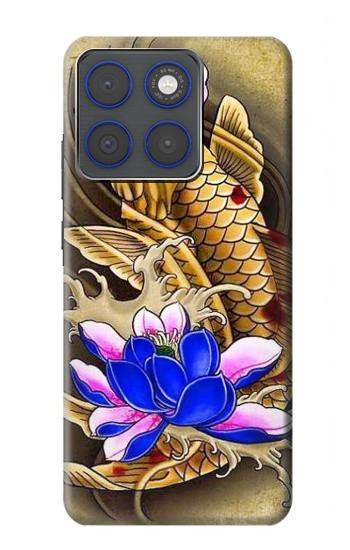 S1604 Carpe Koi poisson japonais Tatouage Etui Coque Housse pour Motorola Edge 70