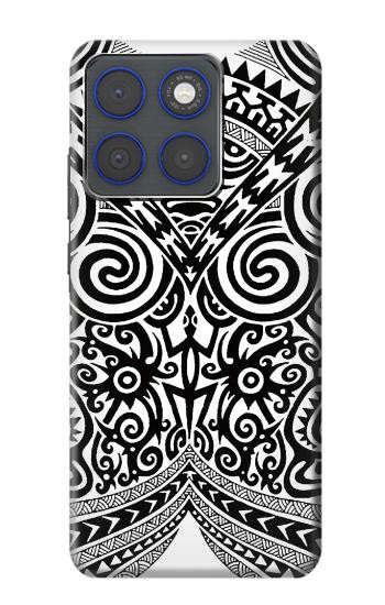 S1655 Tatouage maori Etui Coque Housse pour Motorola Edge 70