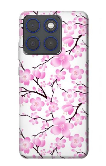 S1972 Sakura fleur de Cerisiers Etui Coque Housse pour Motorola Edge 70
