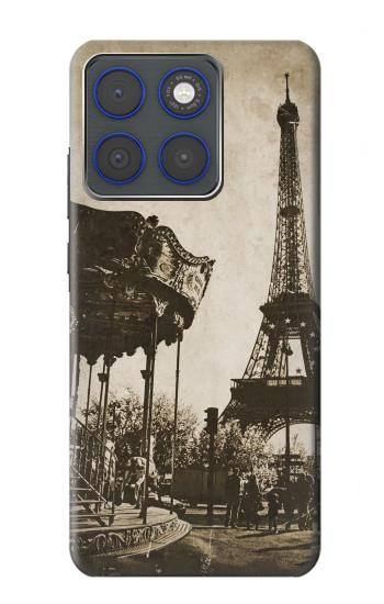 S2174 Tour Eiffel Paris Millésime Etui Coque Housse pour Motorola Edge 70
