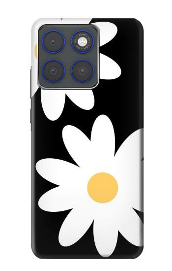 S2315 Fleurs de marguerite blanche Etui Coque Housse pour Motorola Edge 70
