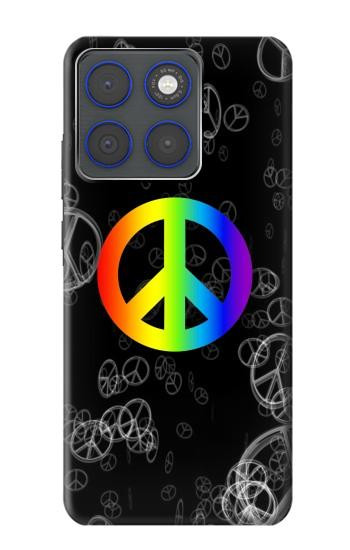 S2356 Signe de paix Etui Coque Housse pour Motorola Edge 70
