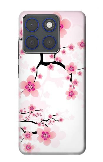S2359 Fleur de prunier Etui Coque Housse pour Motorola Edge 70