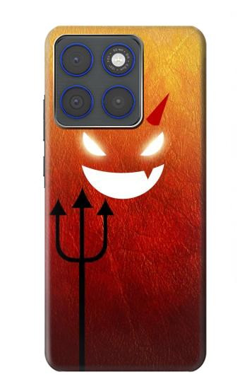 S2454 Rouge mignon petit diable Dessin animé Etui Coque Housse pour Motorola Edge 70