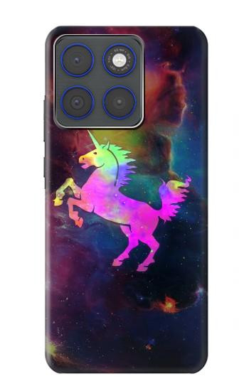 S2486 Arc en ciel espace de nébuleuse Licorne Etui Coque Housse pour Motorola Edge 70