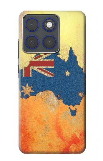 S2494 Australie Drapeau Carte texture de la roche Etui Coque Housse pour Motorola Edge 70