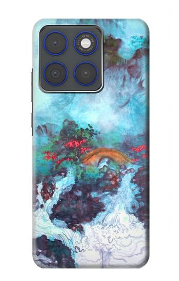 S2724 Dragon Blanc Piscine Haisu Lui Etui Coque Housse pour Motorola Edge 70