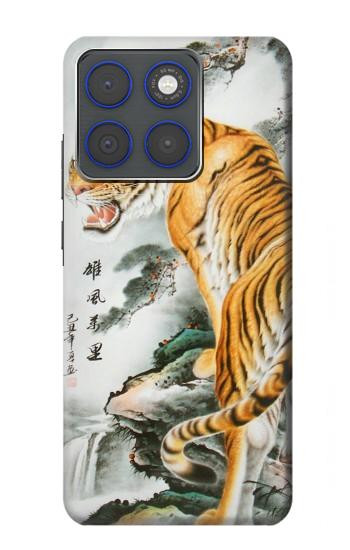S2750 Peinture orientale Tigre chinois Etui Coque Housse pour Motorola Edge 70