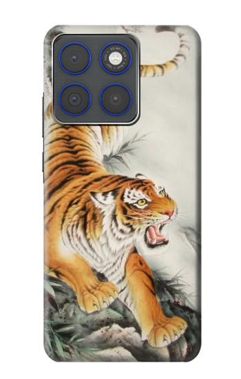 S2751 Tigre Peinture Pinceau chinois Etui Coque Housse pour Motorola Edge 70