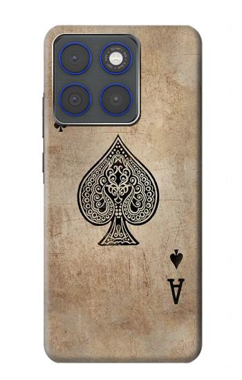 S2928 Ace Carte pique millésimé Etui Coque Housse pour Motorola Edge 70