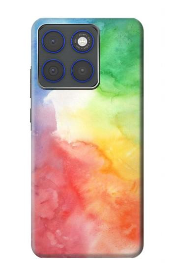 S2945 Aquarelle colorée Etui Coque Housse pour Motorola Edge 70