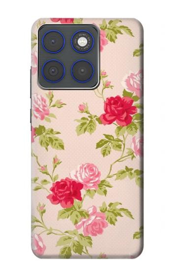 S3037 Jolie Flora Rose Cottage Etui Coque Housse pour Motorola Edge 70