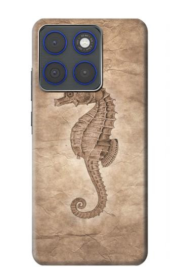 S3214 Hippocampe squelette Fossile Etui Coque Housse pour Motorola Edge 70
