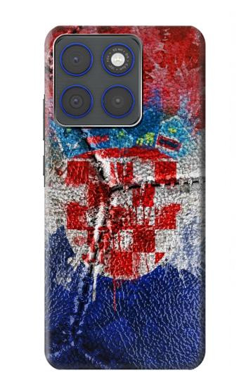 S3313 Croatie Drapeau graphique Football Millésime Etui Coque Housse pour Motorola Edge 70