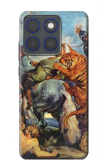 S3331 Peter Paul Rubens Tigre und Lowenjagd Etui Coque Housse pour Motorola Edge 70