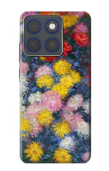 S3342 Claude Monet Chrysanthèmes Etui Coque Housse pour Motorola Edge 70