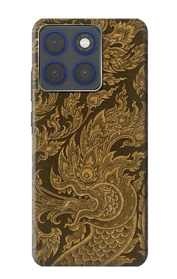 S3382 Art de la peinture thaïlandaise Naga Etui Coque Housse pour Motorola Edge 70