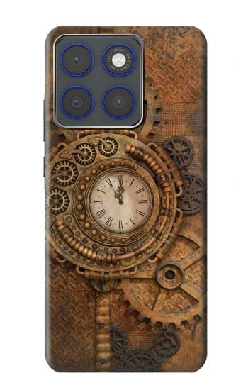 S3401 Horloge vitesse Steampunk Etui Coque Housse pour Motorola Edge 70