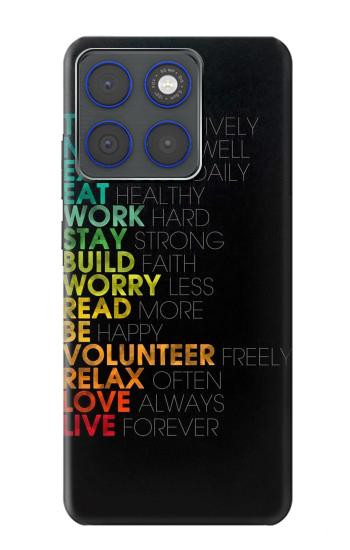 S3523 À des mots Pensez Positifs Etui Coque Housse pour Motorola Edge 70