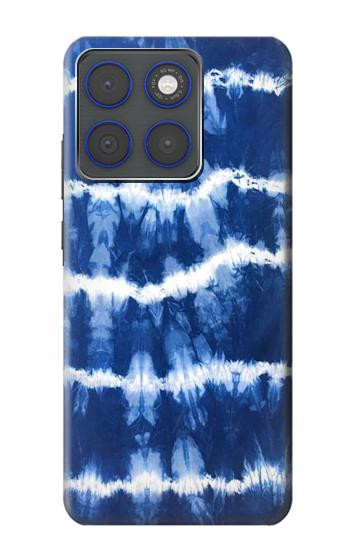 S3671 Tie Dye bleu Etui Coque Housse pour Motorola Edge 70