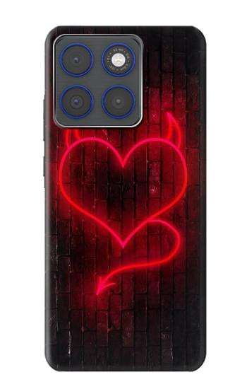 S3682 Cœur du diable Etui Coque Housse pour Motorola Edge 70