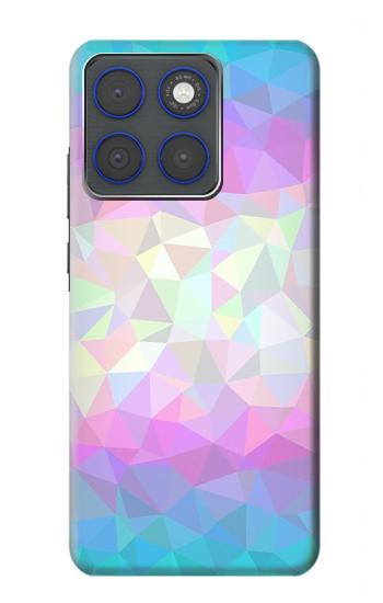 S3747 Polygone de drapeau trans Etui Coque Housse pour Motorola Edge 70