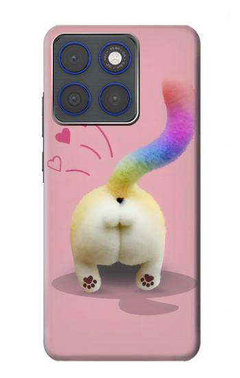 S3923 Queue d'arc-en-ciel de fond de chat Etui Coque Housse pour Motorola Edge 70