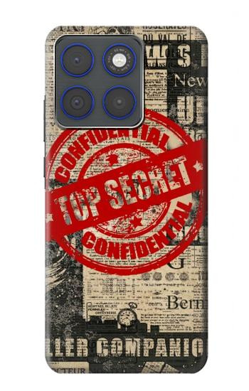 S3937 Texte Top Secret Art Vintage Etui Coque Housse pour Motorola Edge 70