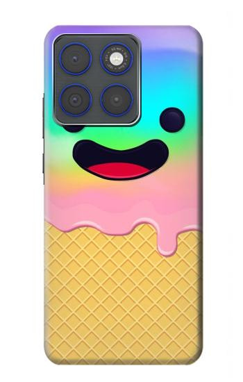 S3939 Sourire mignon de crème glacée Etui Coque Housse pour Motorola Edge 70